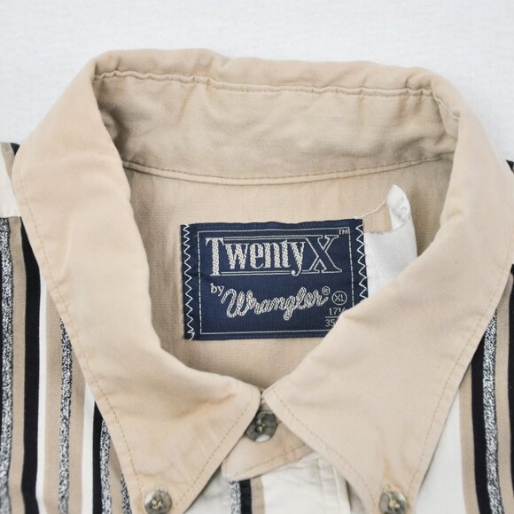 Vintage Wrangler Stripe Button Up | XL - Picture 4 of 8